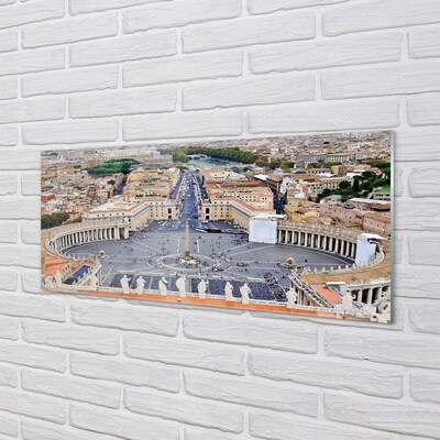 Foto op glas Rome vatican city panorama square