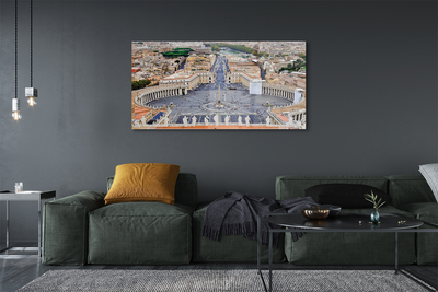 Foto op glas Rome vatican city panorama square