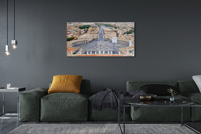 Foto op glas Rome vatican city panorama square