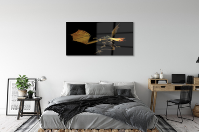 Foto schilderij op glas Draak oplevert vuur