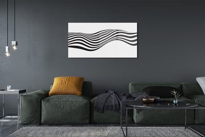 Foto op glas Zebra wave stripes