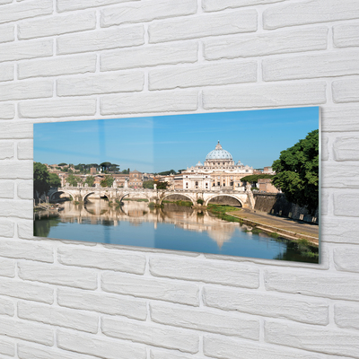 Foto op glas Rome river bridges