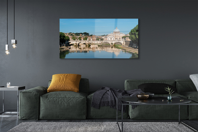 Foto op glas Rome river bridges