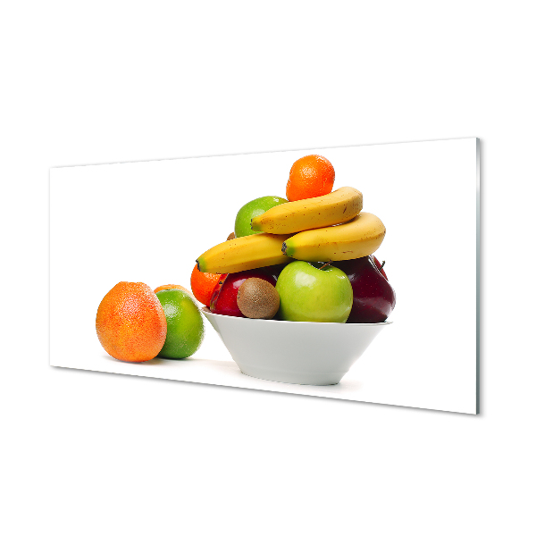 Schilderij op glas Fruit in een kom