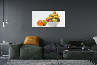 Schilderij op glas Fruit in een kom