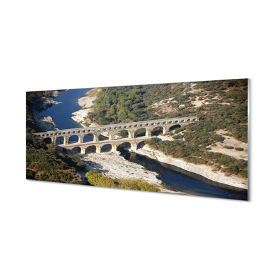 Foto op glas Rome aquaduct-rivier