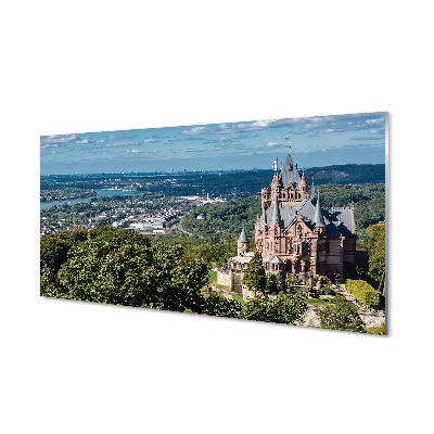 Foto op glas Duitsland panorama city castle