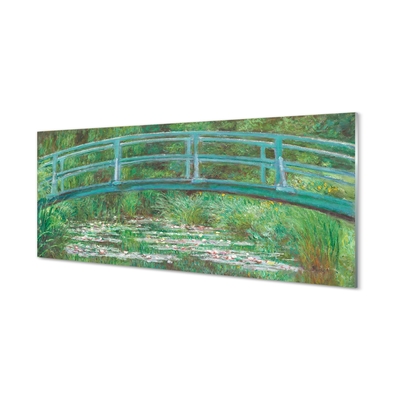 Foto in glas Kunstgeschilderde brug