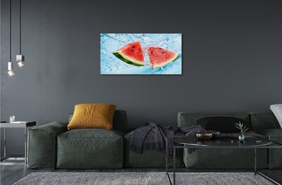 Schilderij op glas Watermeloenwater