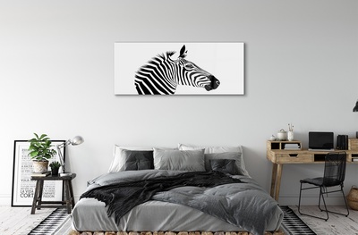 Glas schilderij Zebra illustratie