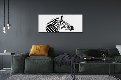 Glas schilderij Zebra illustratie