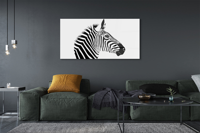 Glas schilderij Zebra illustratie