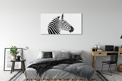 Glas schilderij Zebra illustratie