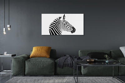 Glas schilderij Zebra illustratie