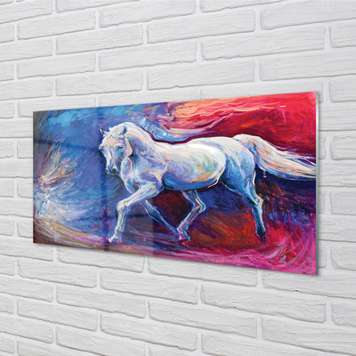 Schilderij op glas Paard