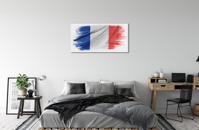 Foto schilderij op glas Vlag van frankrijk