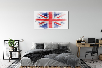 Foto schilderij op glas Vlag van groot-brittannië