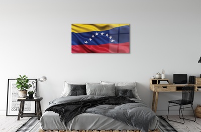Foto schilderij op glas Vlag van venezuela