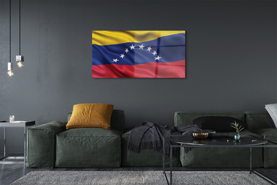 Foto schilderij op glas Vlag van venezuela