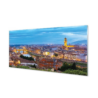 Foto op glas Italië zonsondergang panorama