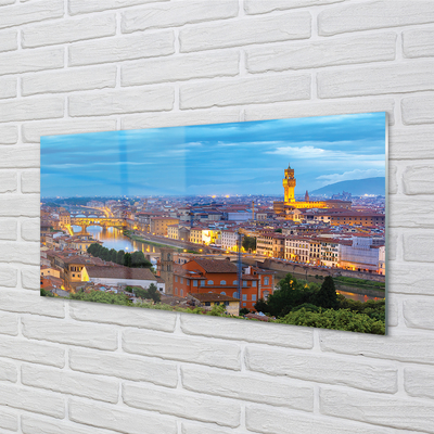 Foto op glas Italië zonsondergang panorama