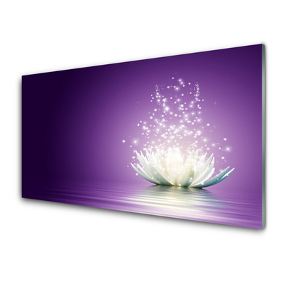 Foto op glas Lotus flower plant