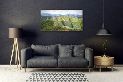 Foto op glas Grote landscape muur mountain
