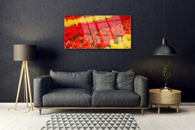 Glas schilderij Tulpen bloemen