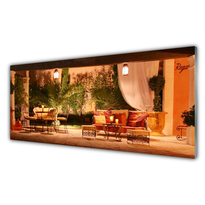 Glas schilderij Restaurant architectuur