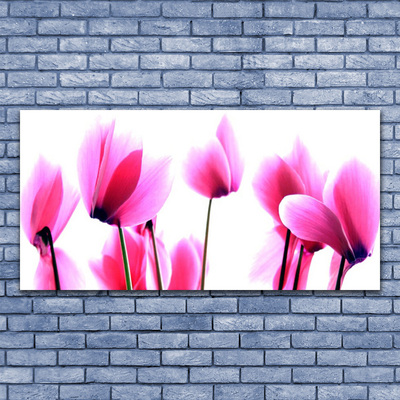 Glas schilderij Bloemen planten