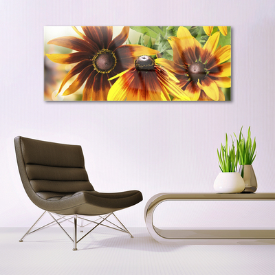 Glas schilderij Bloemen planten