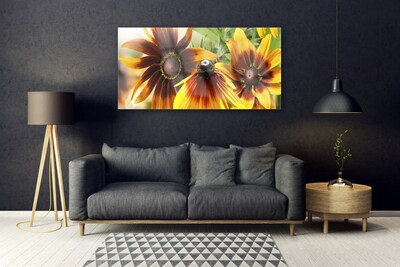 Glas schilderij Bloemen planten