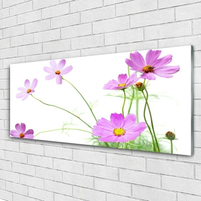 Glas schilderij Bloemen planten