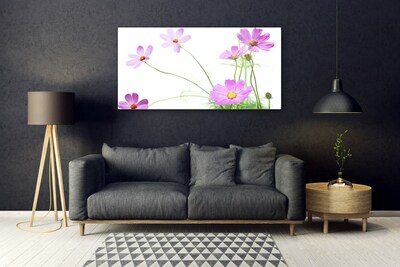 Glas schilderij Bloemen planten