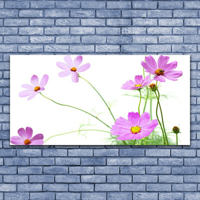 Glas schilderij Bloemen planten