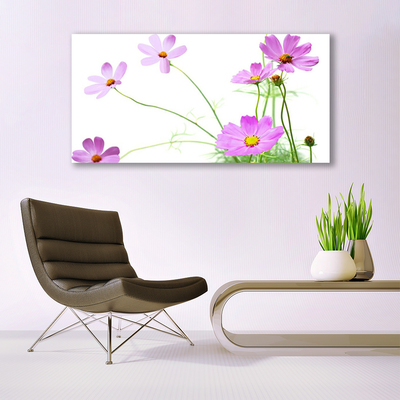 Glas schilderij Bloemen planten