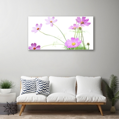 Glas schilderij Bloemen planten