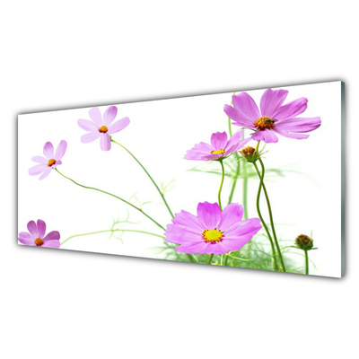 Glas schilderij Bloemen planten