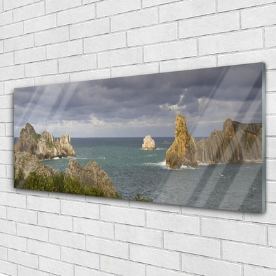 Glas schilderij Sea rock landscape