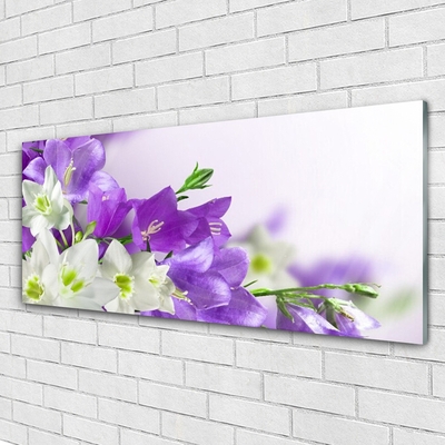 Glas schilderij Bloemen planten