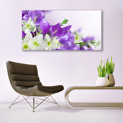 Glas schilderij Bloemen planten