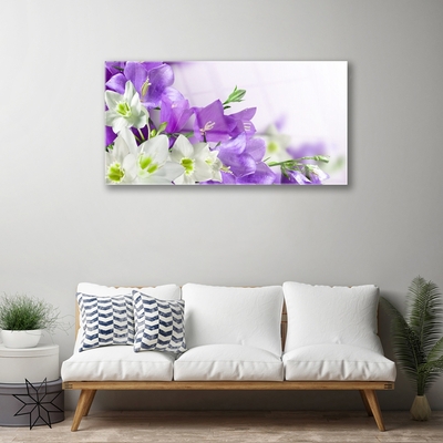 Glas schilderij Bloemen planten