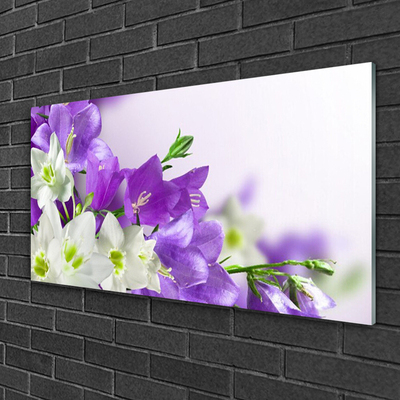 Glas schilderij Bloemen planten