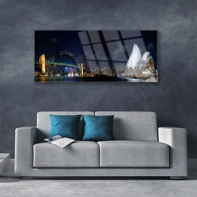 Glas schilderij Sydney bridge architectuur