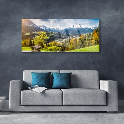 Glas schilderij Alps landscape