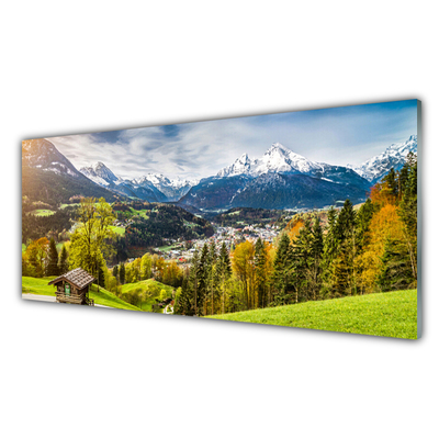 Glas schilderij Alps landscape