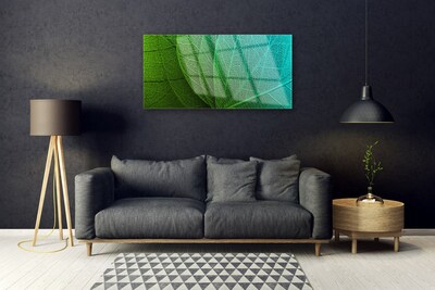 Glas schilderij Abstract plant leaves