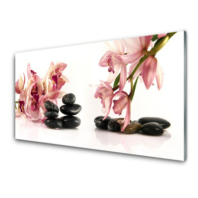 Glas schilderij Bloem spa art of zen