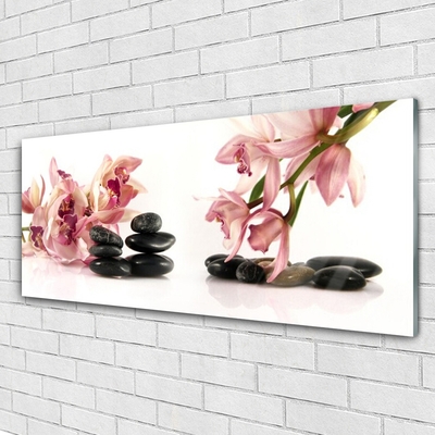 Glas schilderij Bloem spa art of zen