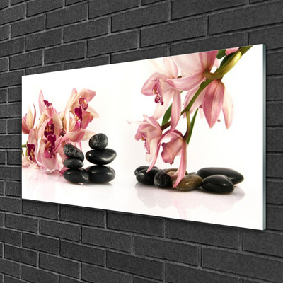 Glas schilderij Bloem spa art of zen